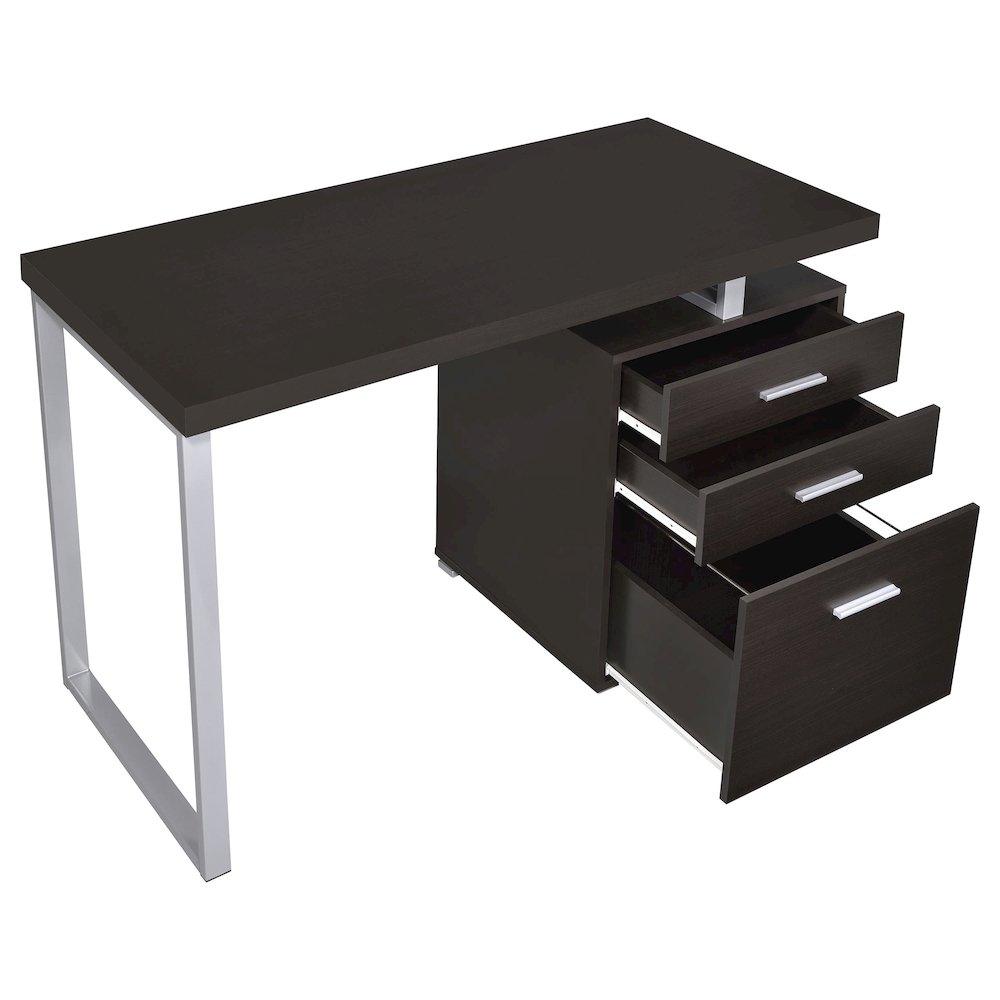 Brennan 47-inch 3-drawer Office Computer Desk Cappuccino - Coaster Co. of America