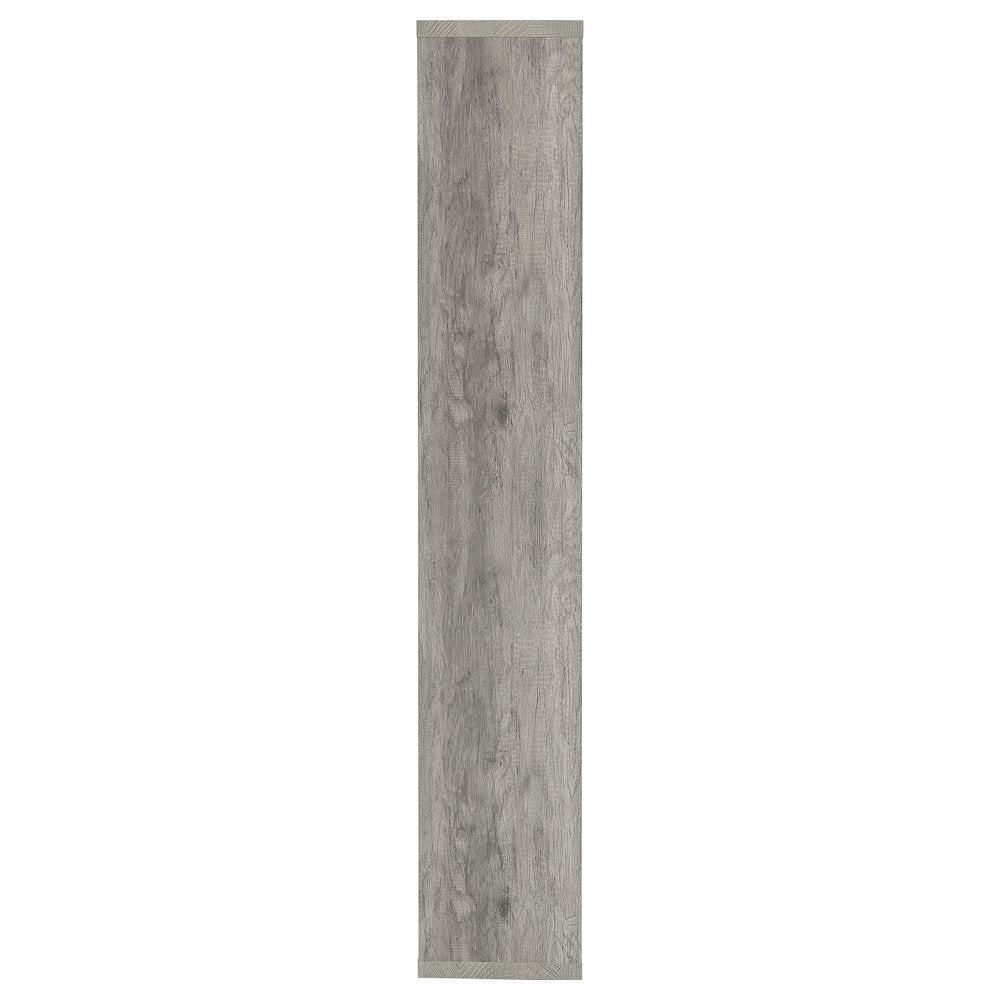 Theo 71-inch 6-shelf Bookshelf Grey Driftwood - Coaster Co. of America