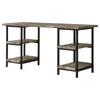 Kemper 59-inch 4-shelf Writing Desk Weathered Brown - Coaster Co. of America