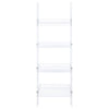 Amaturo 72-inch 4-shelf Acrylic Ladder Bookshelf Clear - Coaster Co. of America
