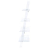 Amaturo 72-inch 4-shelf Acrylic Ladder Bookshelf Clear - Coaster Co. of America