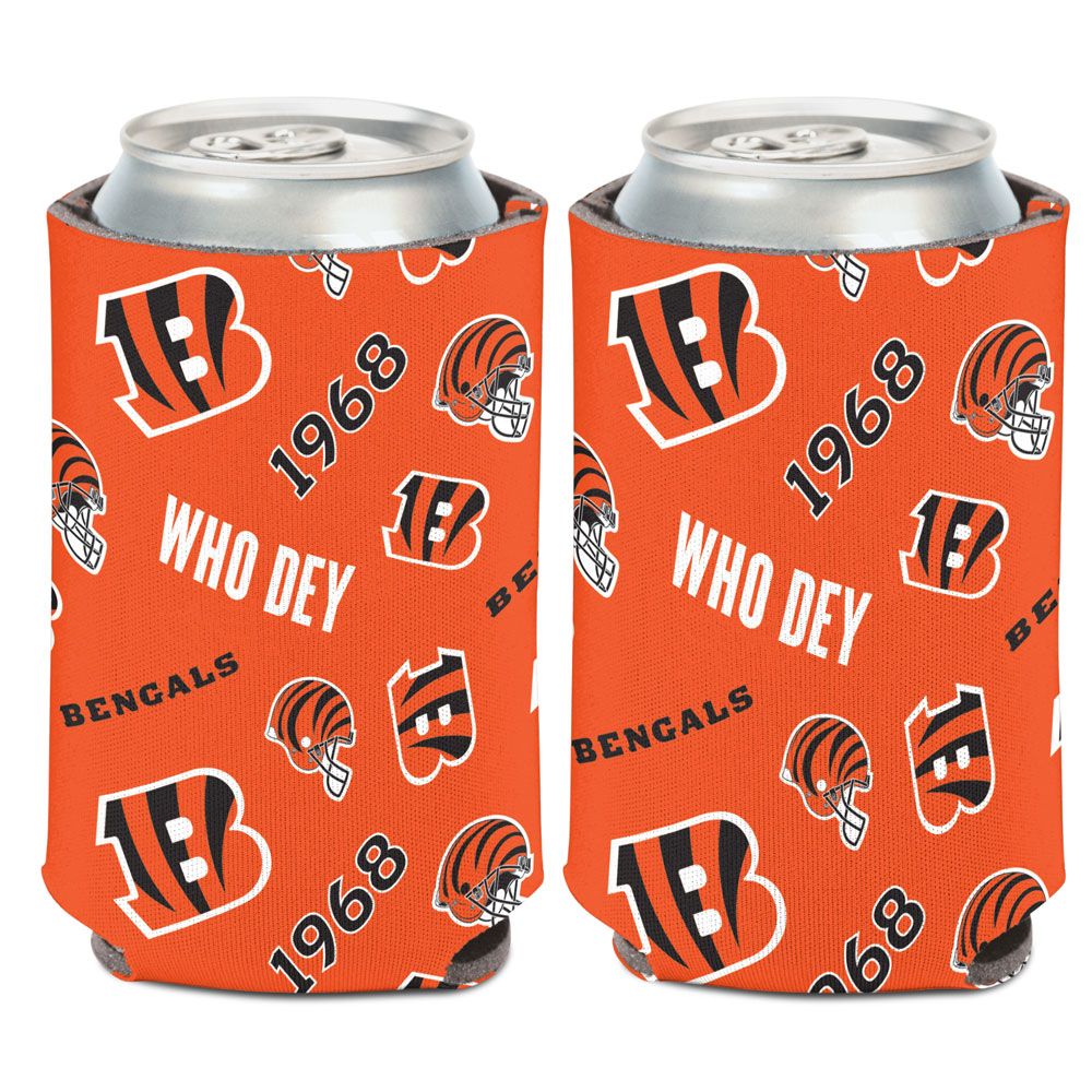 Cincinnati Bengals Can Cooler Scatterprint Design - WinCraft