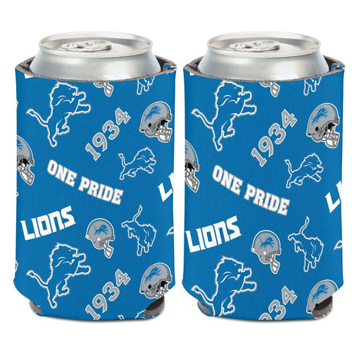 Detroit Lions Can Cooler Scatterprint Design - WinCraft