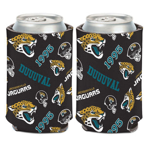 Jacksonville Jaguars Can Cooler Scatterprint Design - WinCraft