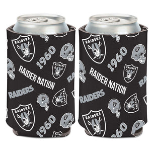 Las Vegas Raiders Can Cooler Scatterprint Design - WinCraft