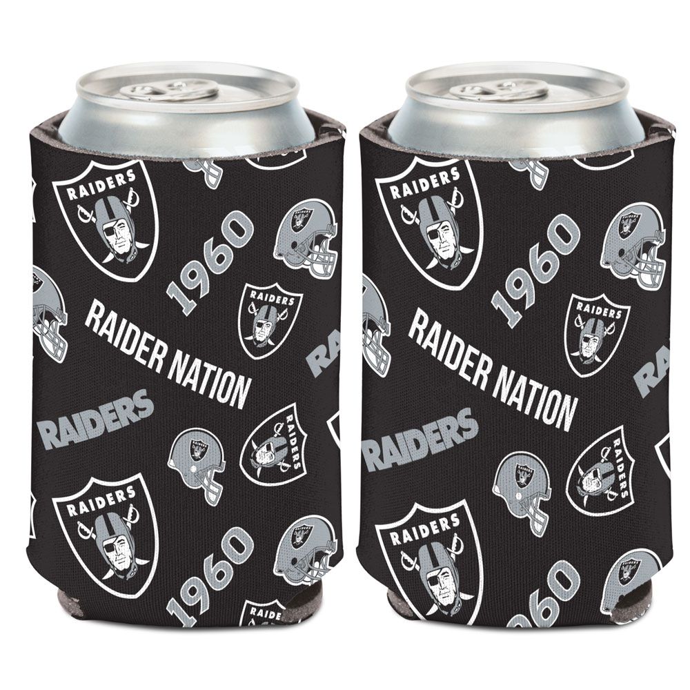 Las Vegas Raiders Can Cooler Scatterprint Design - WinCraft