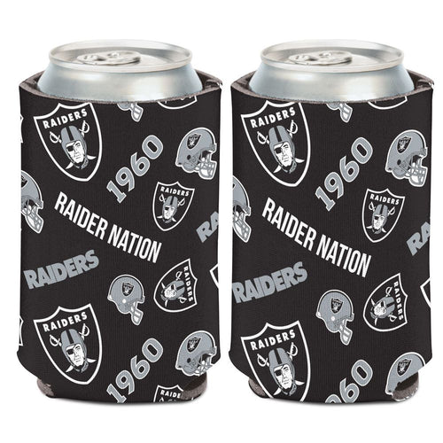 Las Vegas Raiders Can Cooler Scatterprint Design - WinCraft