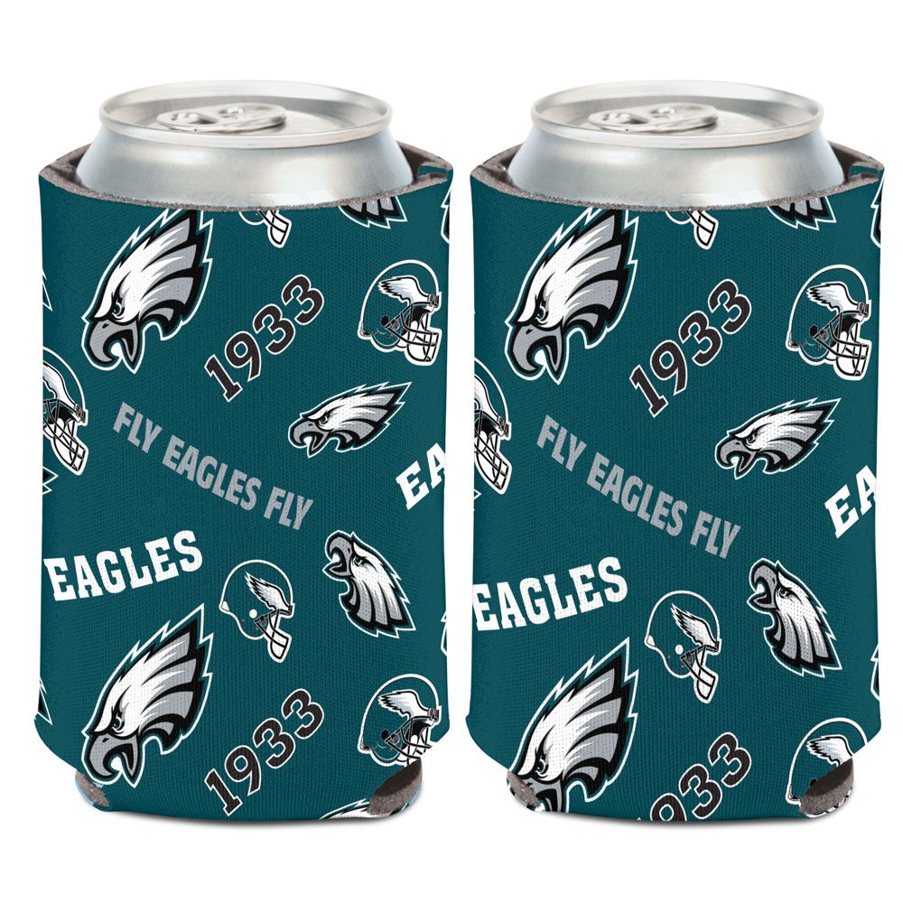 Philadelphia Eagles Can Cooler Scatterprint Design - WinCraft