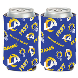 Los Angeles Rams Can Cooler Scatterprint Design - WinCraft