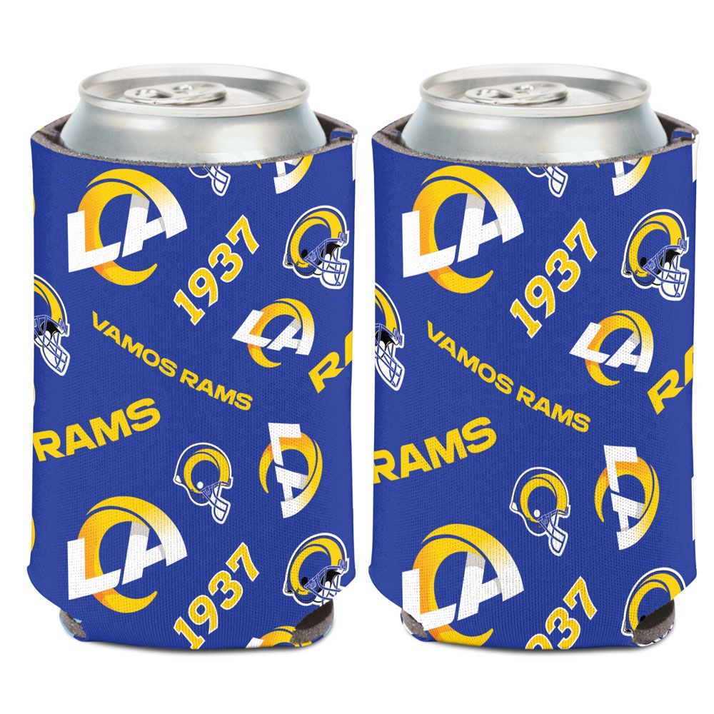 Los Angeles Rams Can Cooler Scatterprint Design - WinCraft