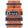 Syracuse Orange Sign 11x17 Wood Family Word - WinCraft