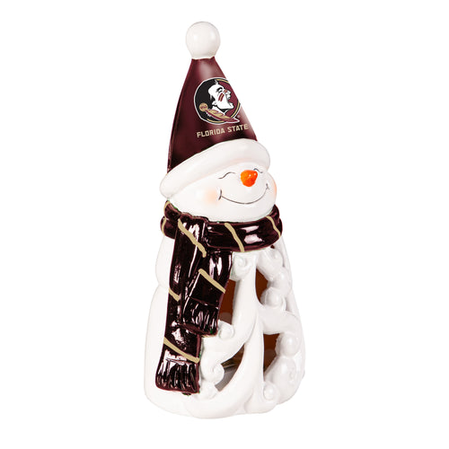 Florida State Seminoles Statue 8 Inch LED Snowman - Evergreen Enterprises