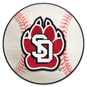 Fanmats - University of South Dakota Baseball Mat 27'' diameter
