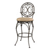 Big and Tall Scroll Circle Back Barstool - Powell