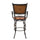 Big & Tall Copper Stamped Back Barstool with Arms - Powell