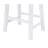 White Saddle Bar Stool - Powell