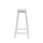 White Saddle Bar Stool - Powell