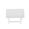 White Saddle Bar Stool - Powell