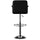 Black and Chrome Quilted Barstool - Powell