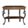 Masterpiece Floral Demilune Console Table with Horse head, Hoofed-foot Cast Legs & Display Shelf - Powell