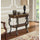 Masterpiece Floral Demilune Console Table with Horse head, Hoofed-foot Cast Legs & Display Shelf - Powell