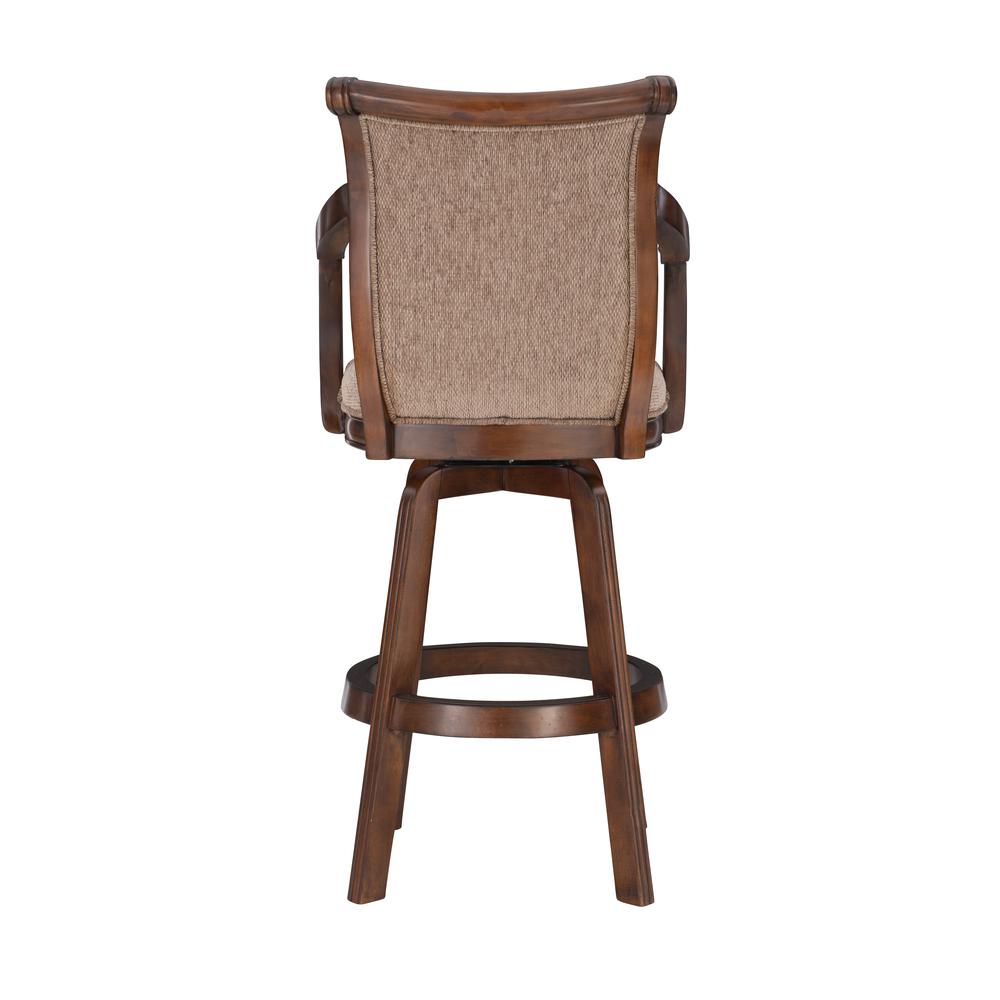 Brandon Warm Cherry Swivel Bar Stool - Powell