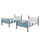 Heavy Metal Pewter Twin Over Twin Bunk Bed - Powell