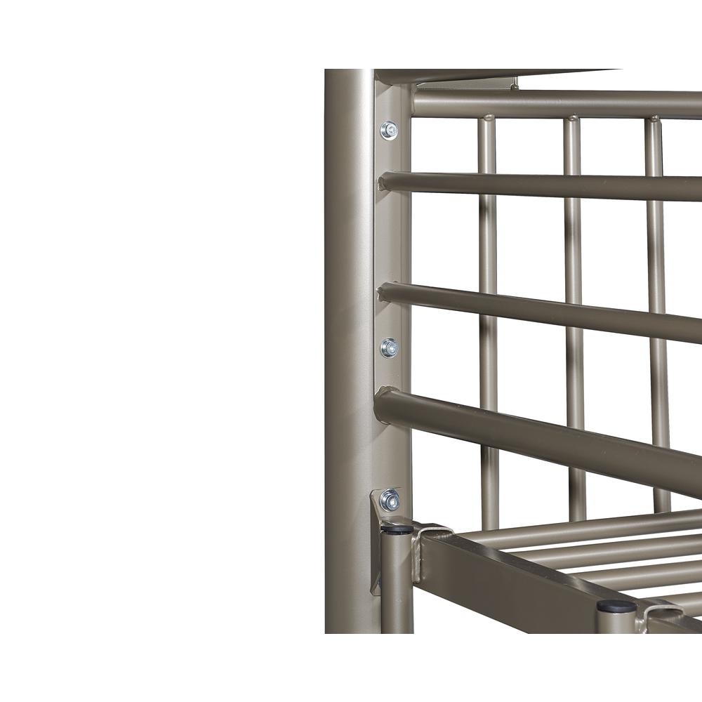 Heavy Metal Pewter Twin Over Twin Bunk Bed - Powell