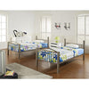 Heavy Metal Pewter Twin Over Twin Bunk Bed - Powell