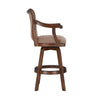 Brandon Warm Cherry Swivel Bar Stool - Powell