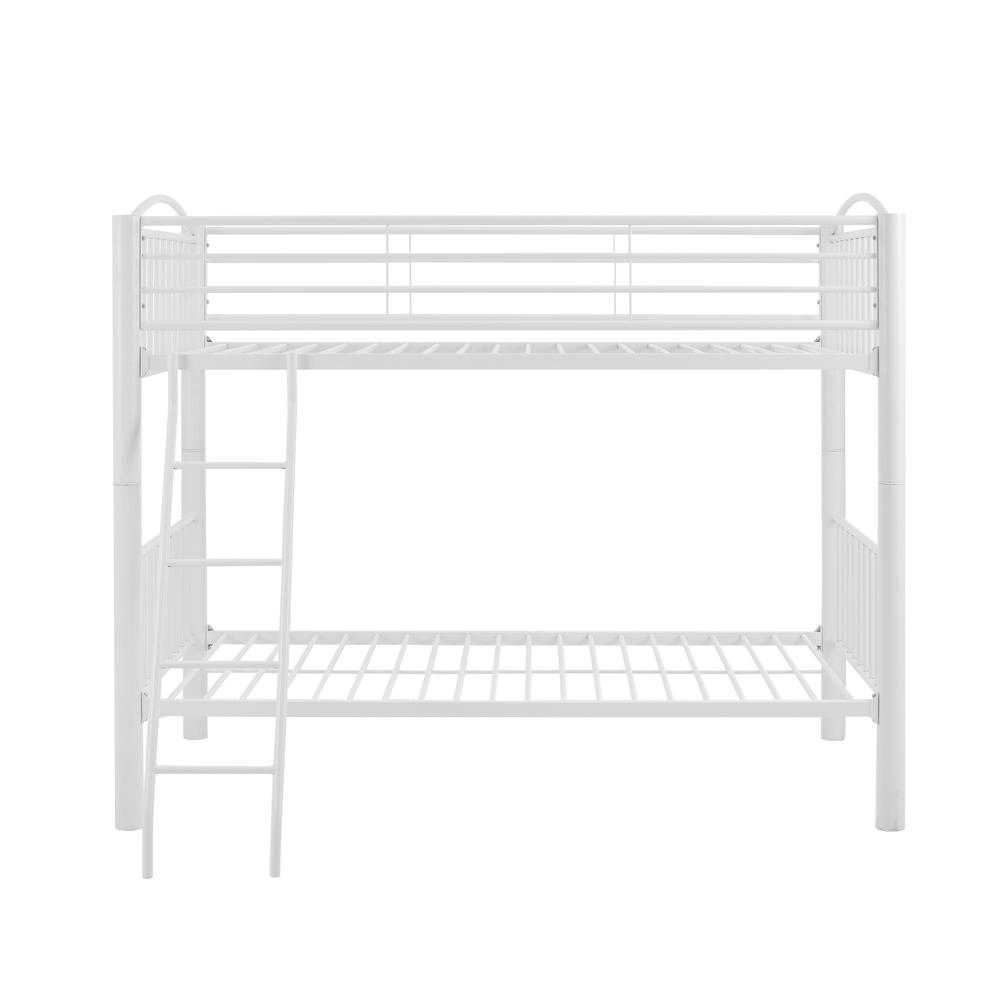 Heavy Metal Twin Twin White Bunk Bed - Powell