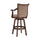 Brandon Warm Cherry Swivel Bar Stool - Powell