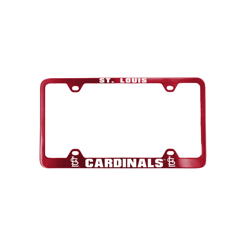 St. Louis Cardinals License Plate Frame Laser Cut Red - Fremont Die