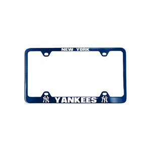 New York Yankees License Plate Frame Laser Cut Blue - Fremont Die