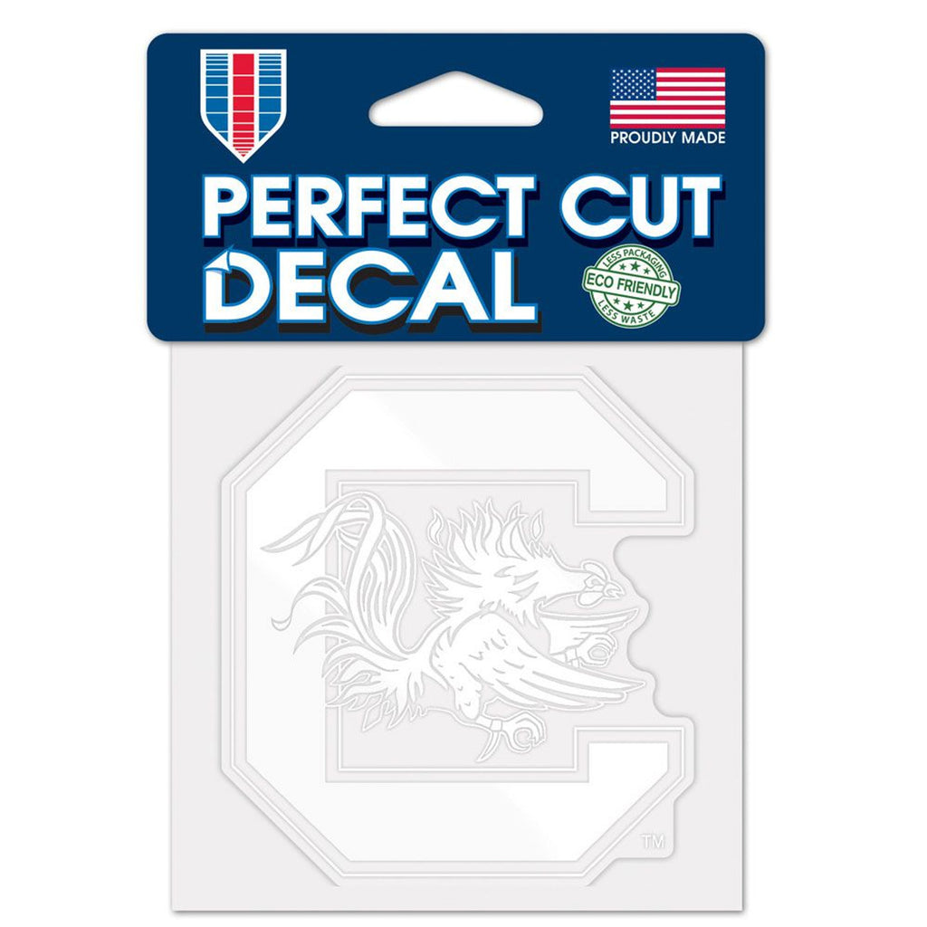 South Carolina Gamecocks Decal 4x4 Perfect Cut White - WinCraft