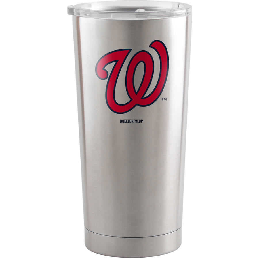 Washington Nationals Travel Tumbler 20oz Ultra Silver -
