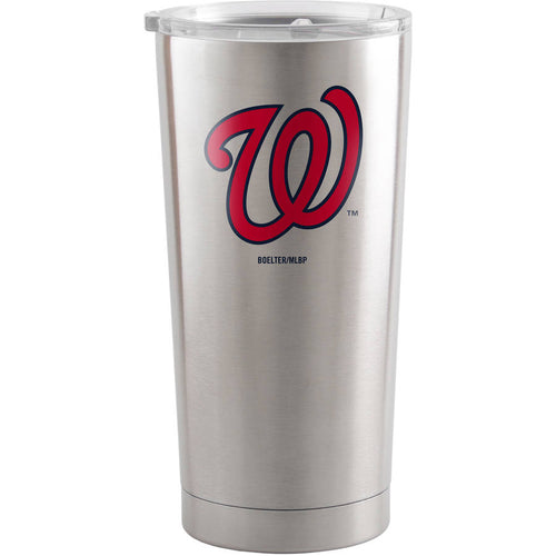 Washington Nationals Travel Tumbler 20oz Ultra Silver -