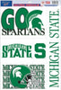 Michigan State Spartans Decal 11x17 Ultra - WinCraft