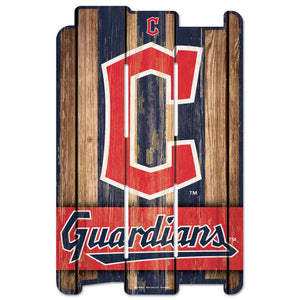 Cleveland Guardians Sign 11x17 Wood Fence Style - WinCraft