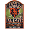 Chicago Bears Sign 11x17 Wood Fan Cave Design - WinCraft