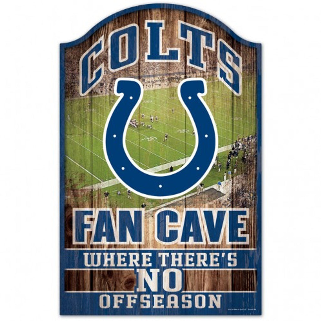 Indianapolis Colts Sign 11x17 Wood Fan Cave Design - WinCraft