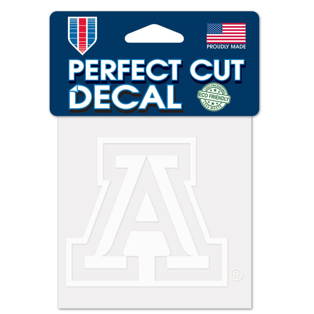 Arizona Wildcats Decal 4x4 Perfect Cut White - Wincraft