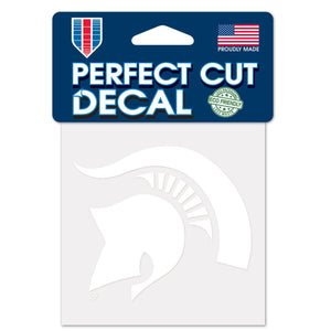 Michigan State Spartans Decal 4x4 Perfect Cut White - WinCraft