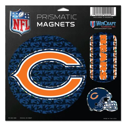 Chicago Bears Magnets 11x11 Prismatic Sheet - WinCraft