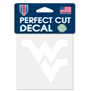 West Virginia Mountaineers Decal 4x4 Perfect Cut White - WinCraft