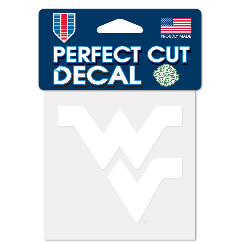 West Virginia Mountaineers Decal 4x4 Perfect Cut White - WinCraft