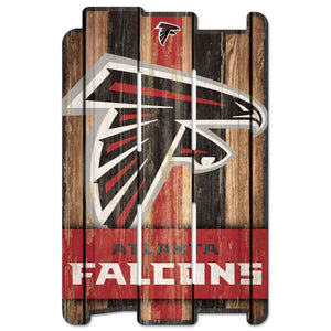 Atlanta Falcons Sign 11x17 Wood Fence Style - WinCraft