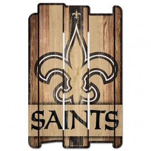 New Orleans Saints Sign 11x17 Wood Fence Style - WinCraft