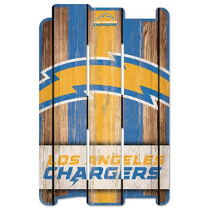 Los Angeles Chargers Sign 11x17 Wood Fence Style - WinCraft