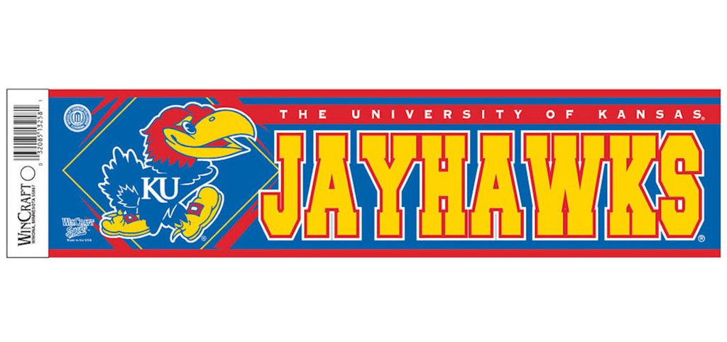 Kansas Jayhawks Bumper Sticker - Special Order - WinCraft